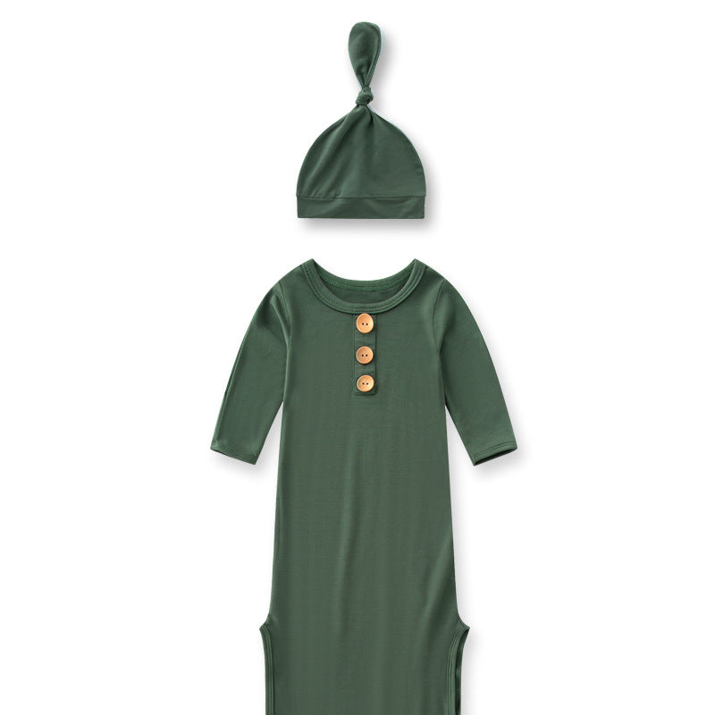 Bamboo Fiber Knotted Baby Bodysuit