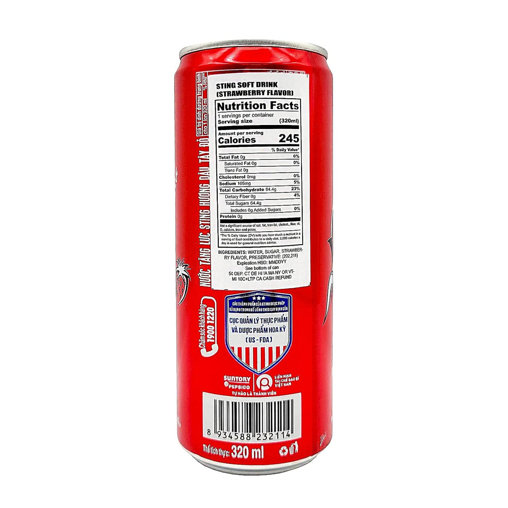 Sting Energy Drink - Red Ginseng / Nuoc Tang Luc Sting 320ML (1 Botle )