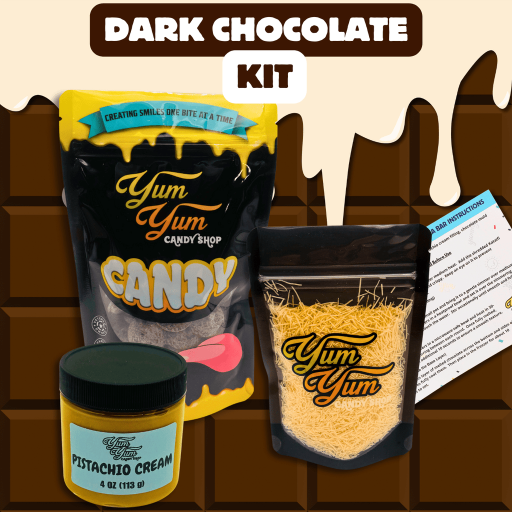 Dubai Chocolate Bar Refill Kit – Choose Your Chocolate (Mold Not Included) | Yum Yum Candy Shop