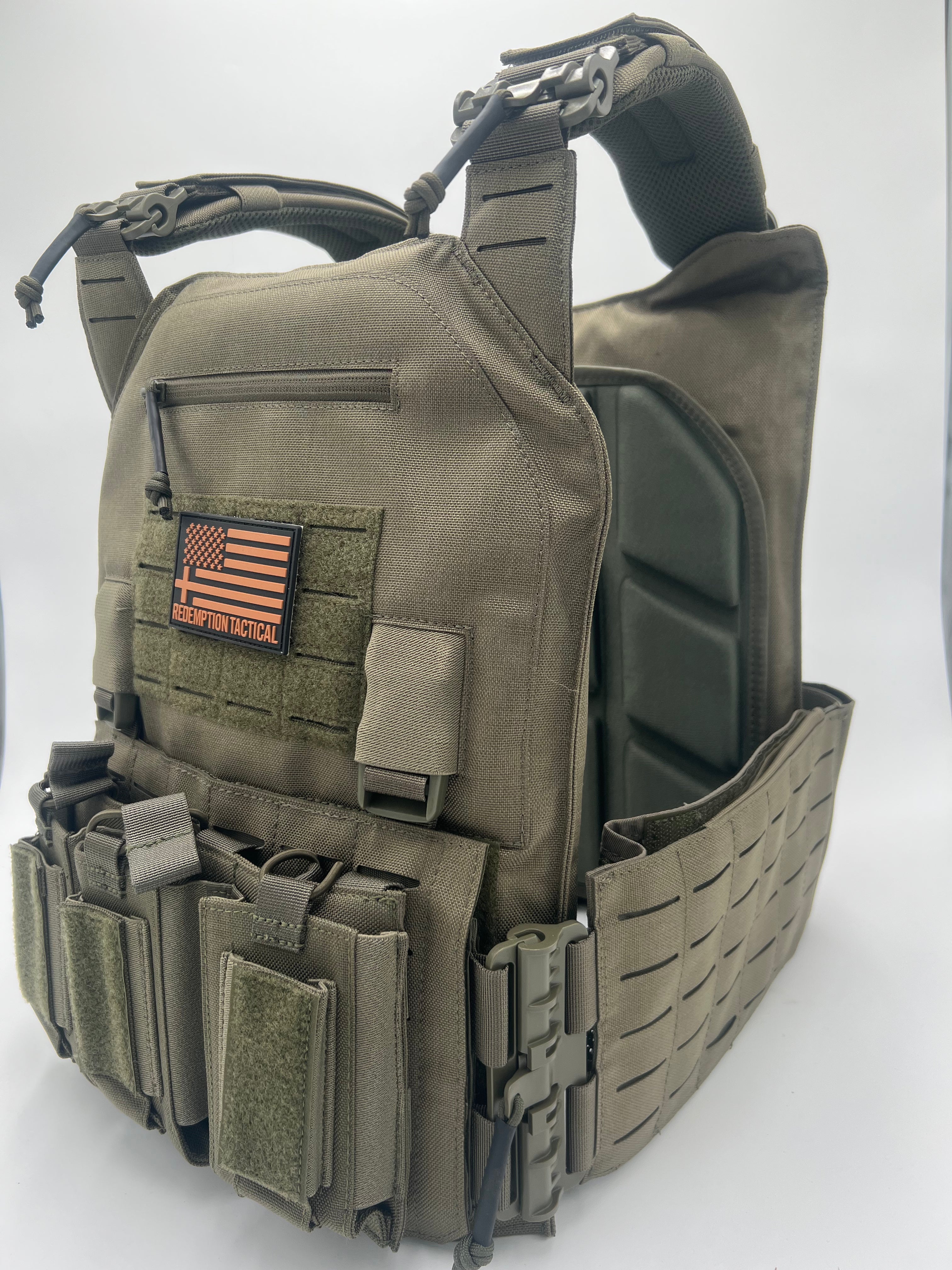 BIG BOY Crusader 2.0 XL Armor COMBO PACKAGE LIGHTWEIGHT LEVEL IV (2) XL Ceramic Front/Back Plates