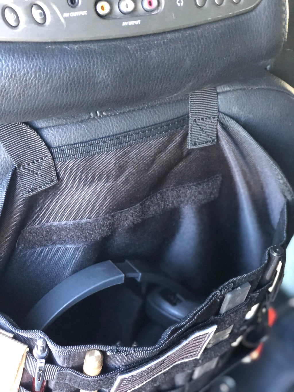 (PAIR) Car Seat Back Gear Organizer with FREE US Flag Patch included