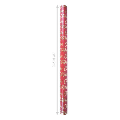 30in Reversible Merry Christmas Wrapping Paper