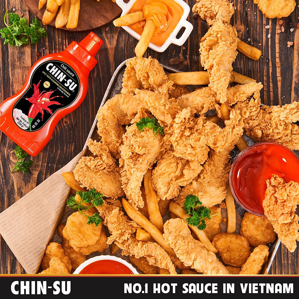 Chin-su Vietnamese Hot Sauce, Sweet Sriracha Chili Sauce 17.6 Oz (500g)