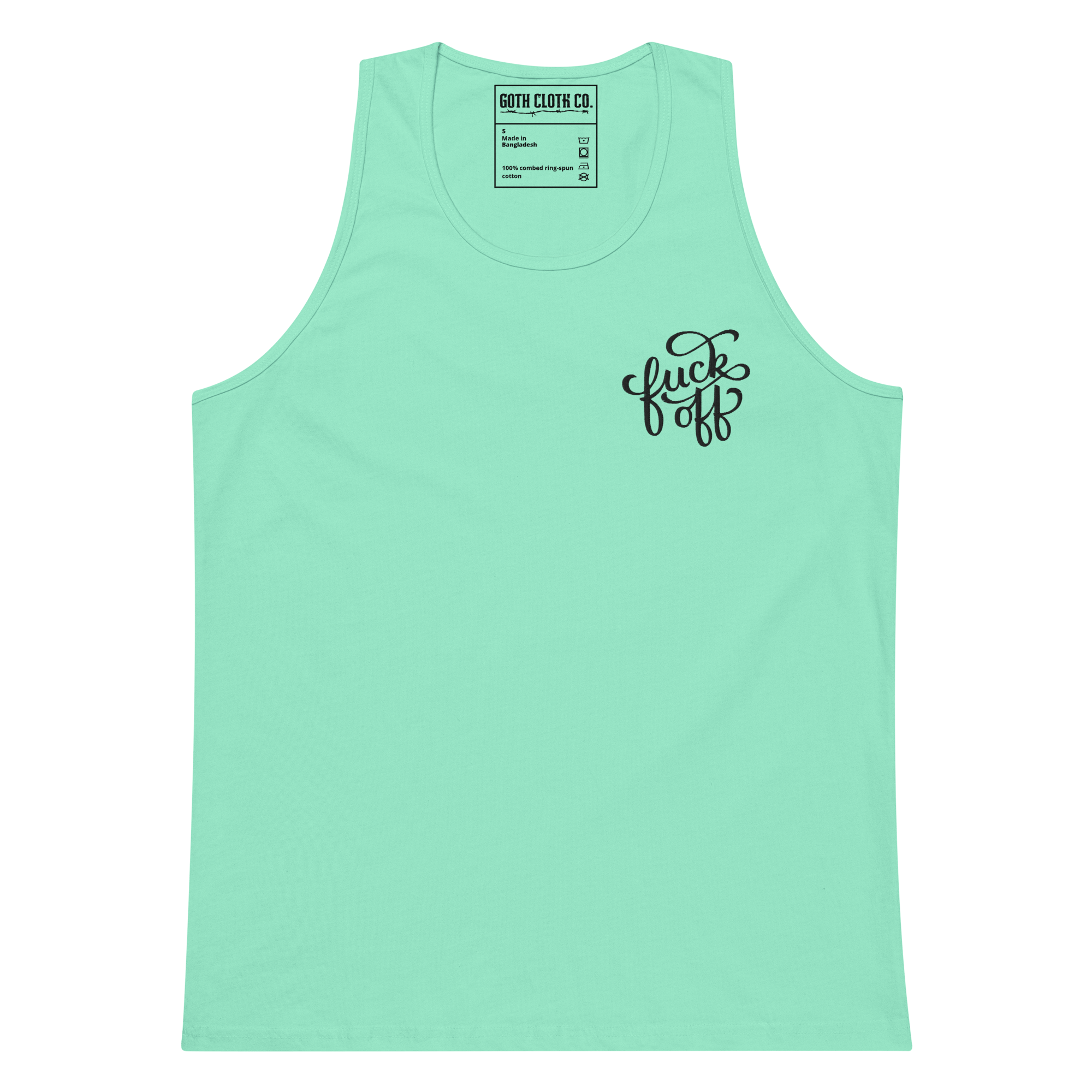 Fuck Off Embroidered Tank Top
