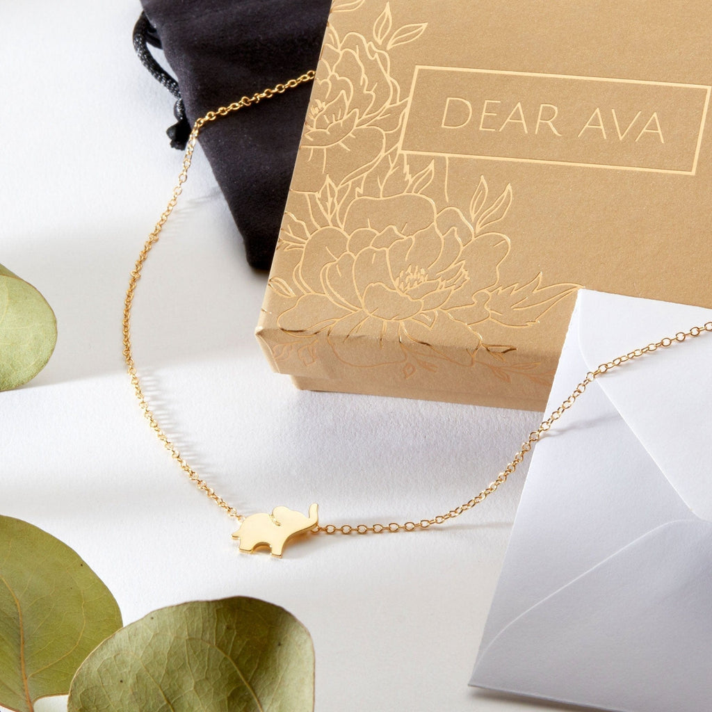 Gifts for Women with Cancer Elephant Pendant Necklace