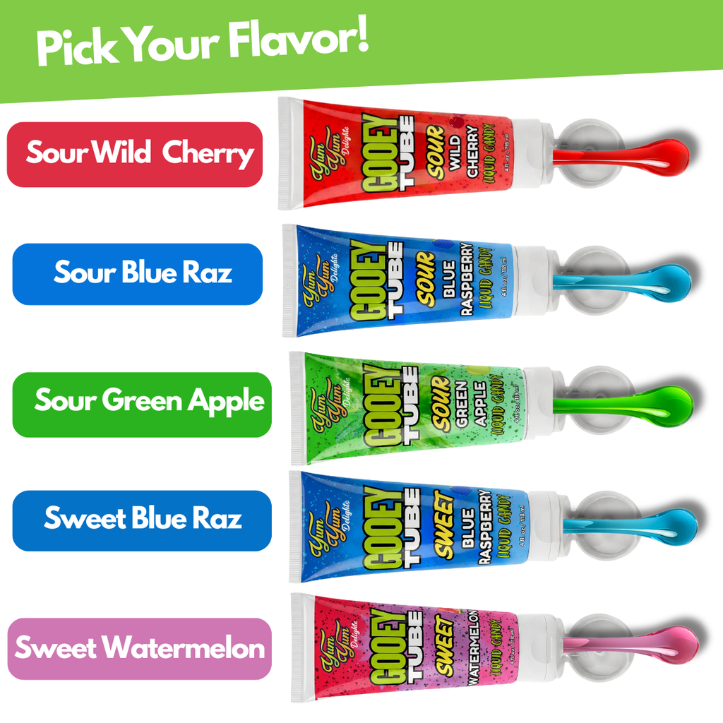 Ooey Gooey Tubes – Sweet & Sour Liquid Candy Ooze