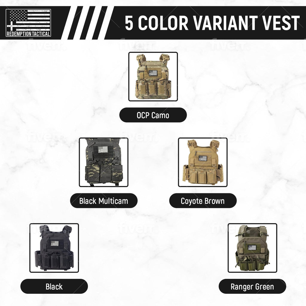RT CRUSADER 2.0® ARMOR KIT Front/Back Plates LIGHTWEIGHT LEVEL IV  (2) 10x12 Front/Back Plates Full Kit