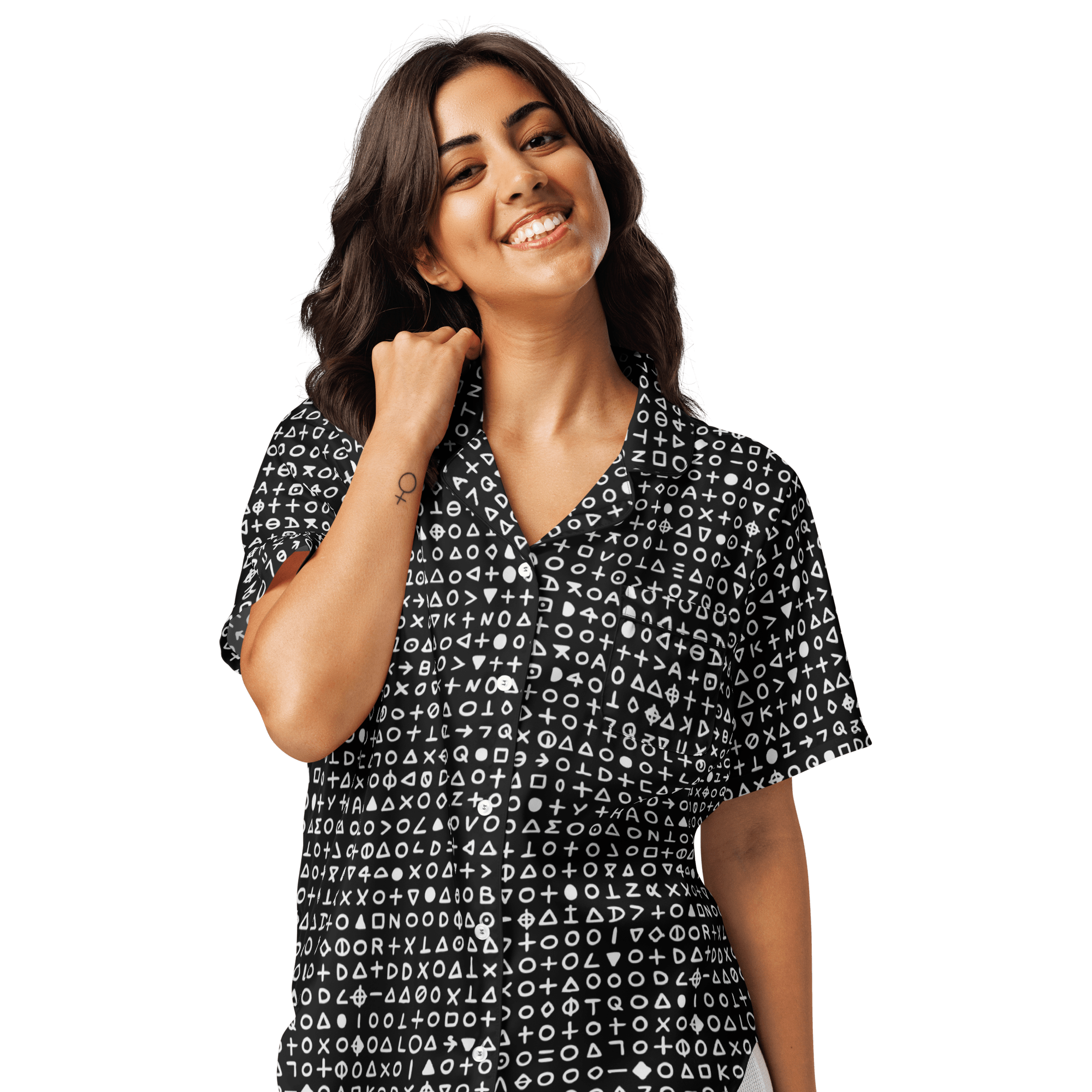 Killer's Code Zodiac Silky Pajama Top