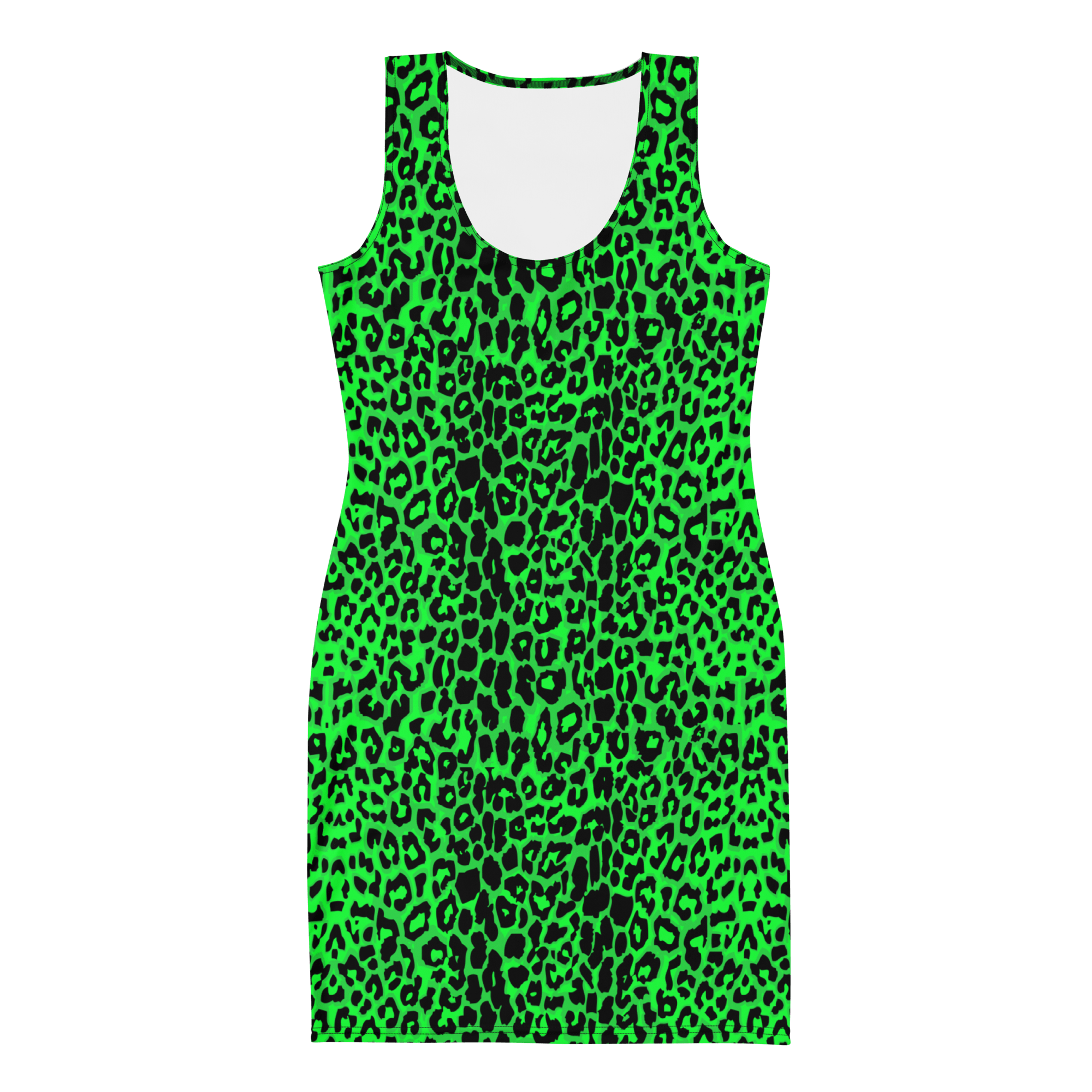 Lime Leopard Bodycon Dress
