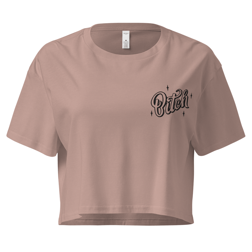 Magical Bitch Embroidered Crop Top