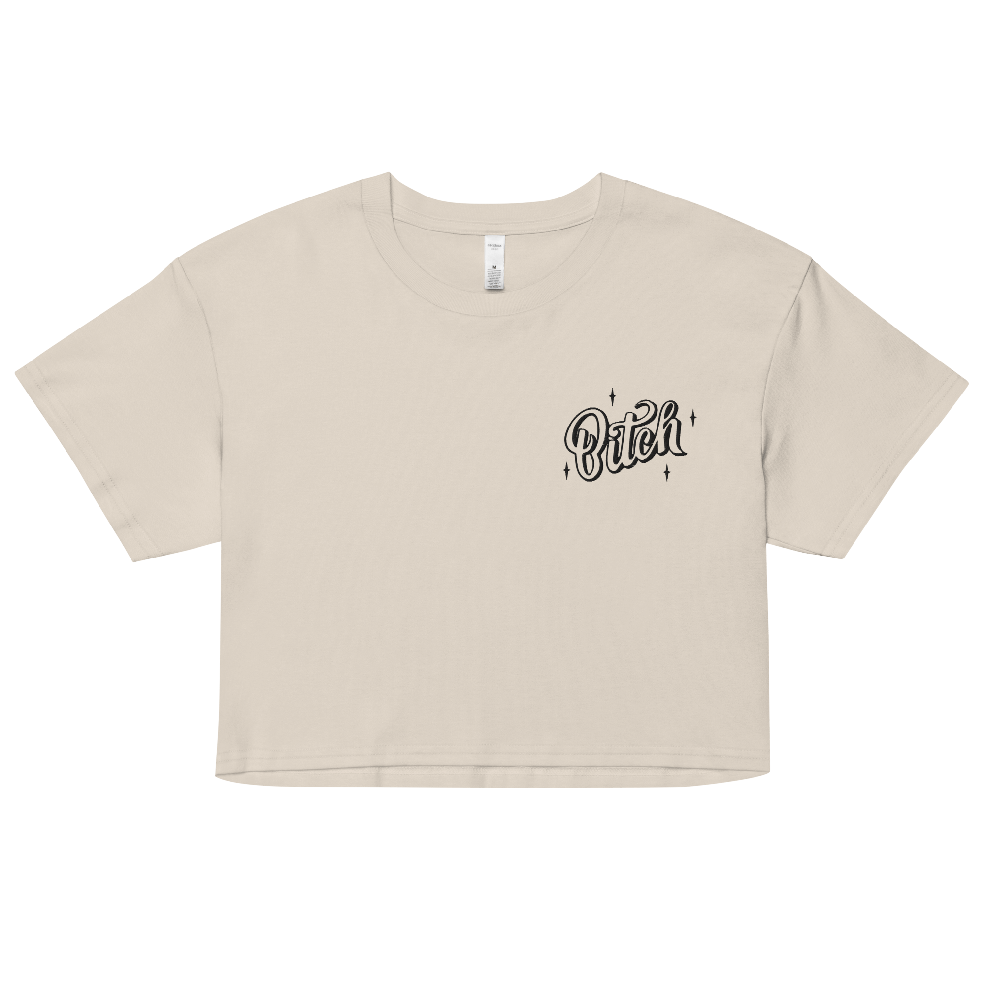 Magical Bitch Embroidered Crop Top