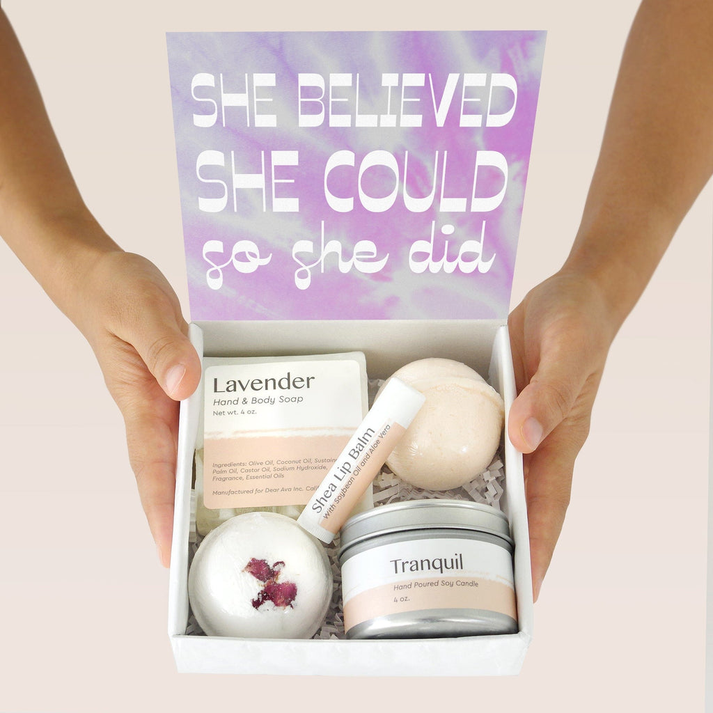 Motivational Compass Necklace Spa Gift Box Set