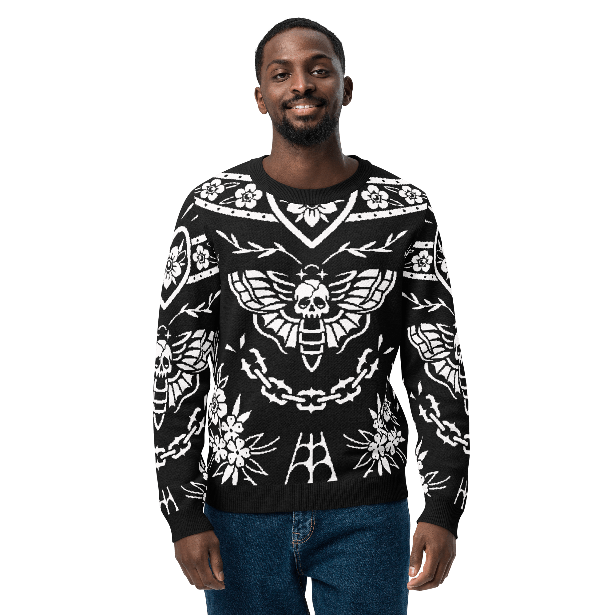 Old School Ink Knit Crewneck Sweater