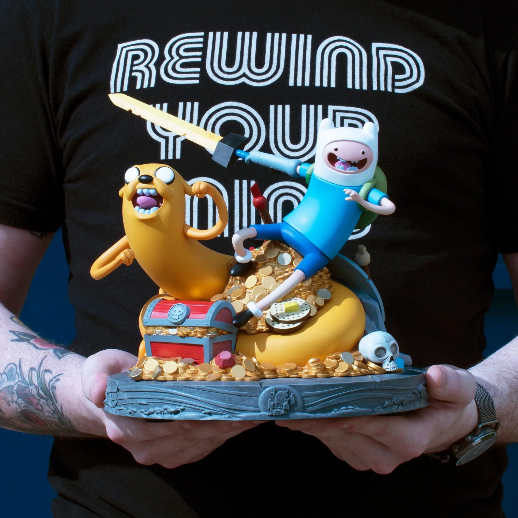 Jake and Finn Statue