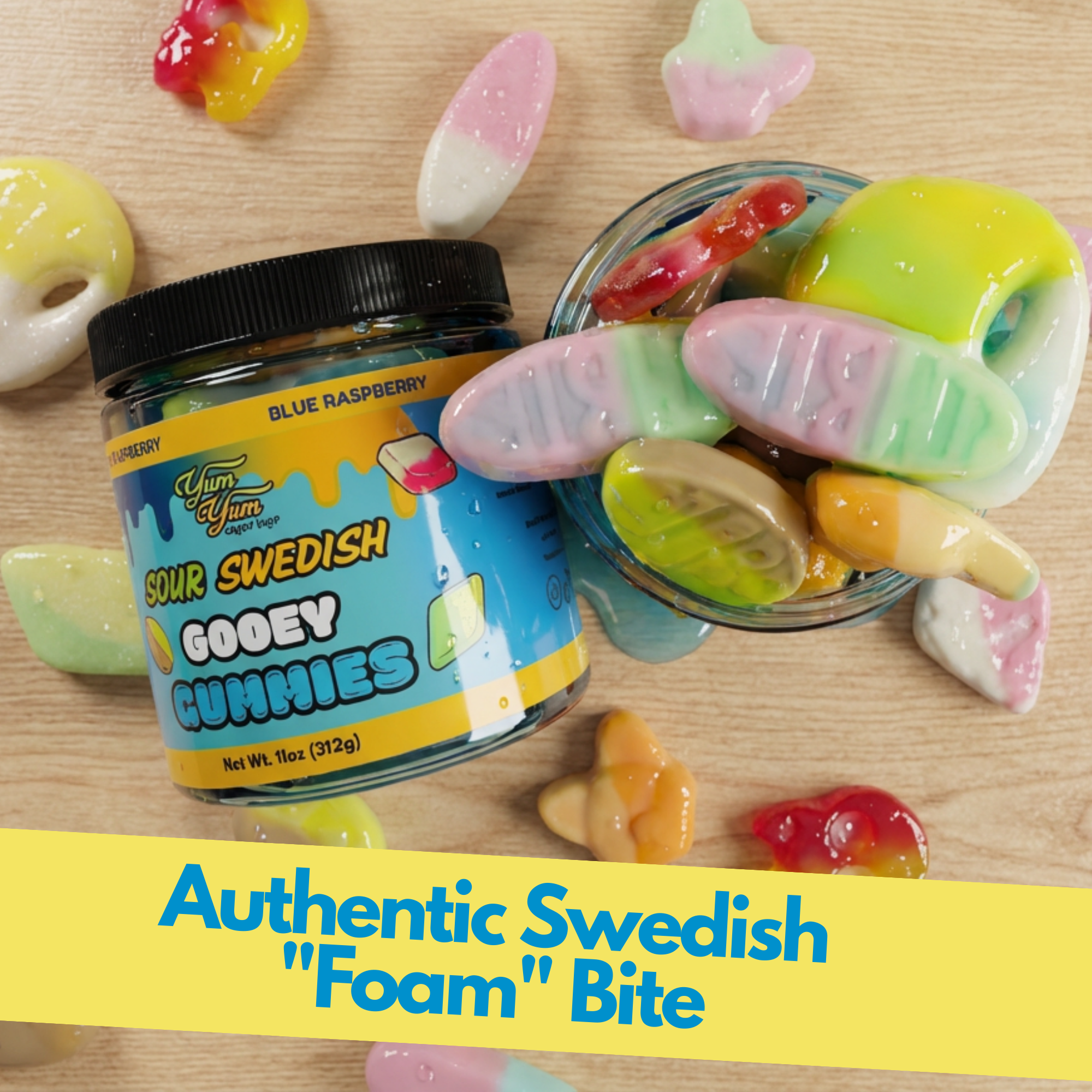 Sour Swedish Gooey Gummies With Bubs