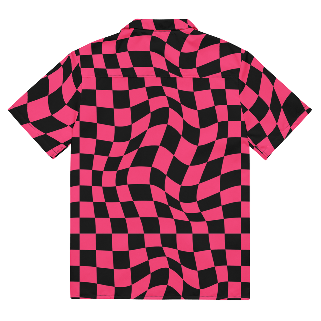 Twisted Tiles Checkerboard Button Up Shirt